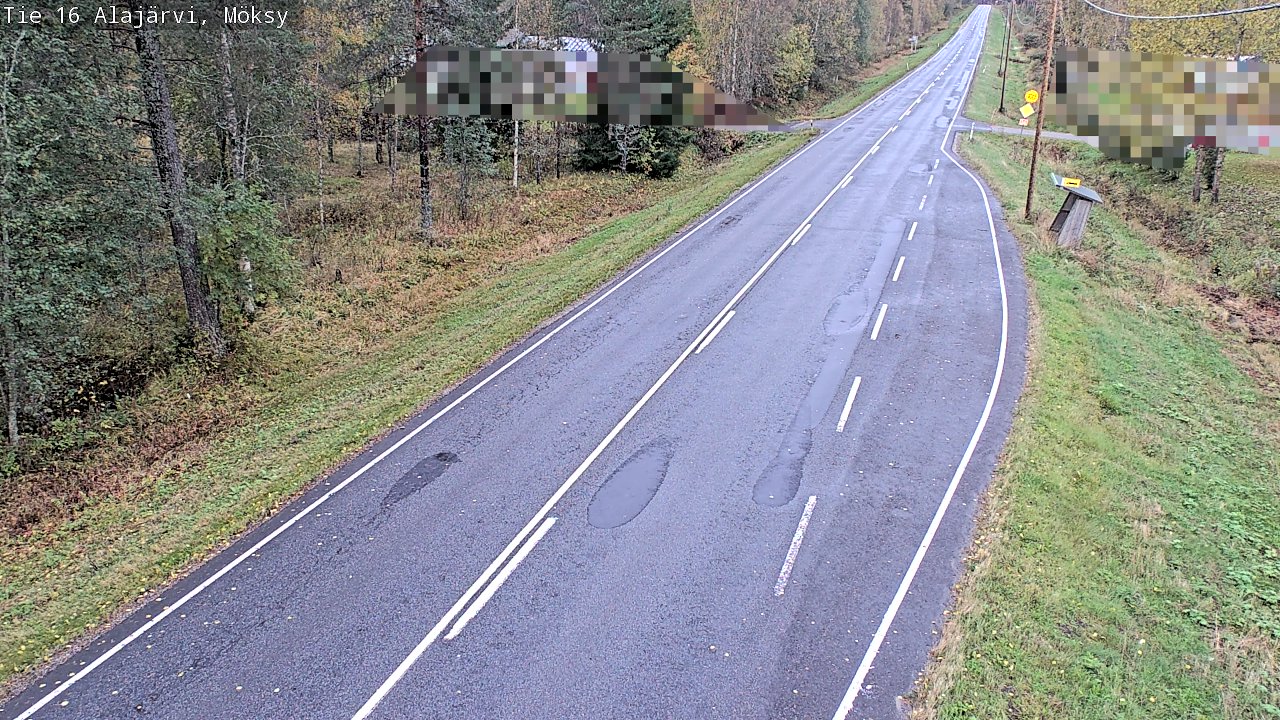 Weather Camera Image Road 16 Alajärvi, Möksy, Alajärvi, Etelä-Pohjanmaa