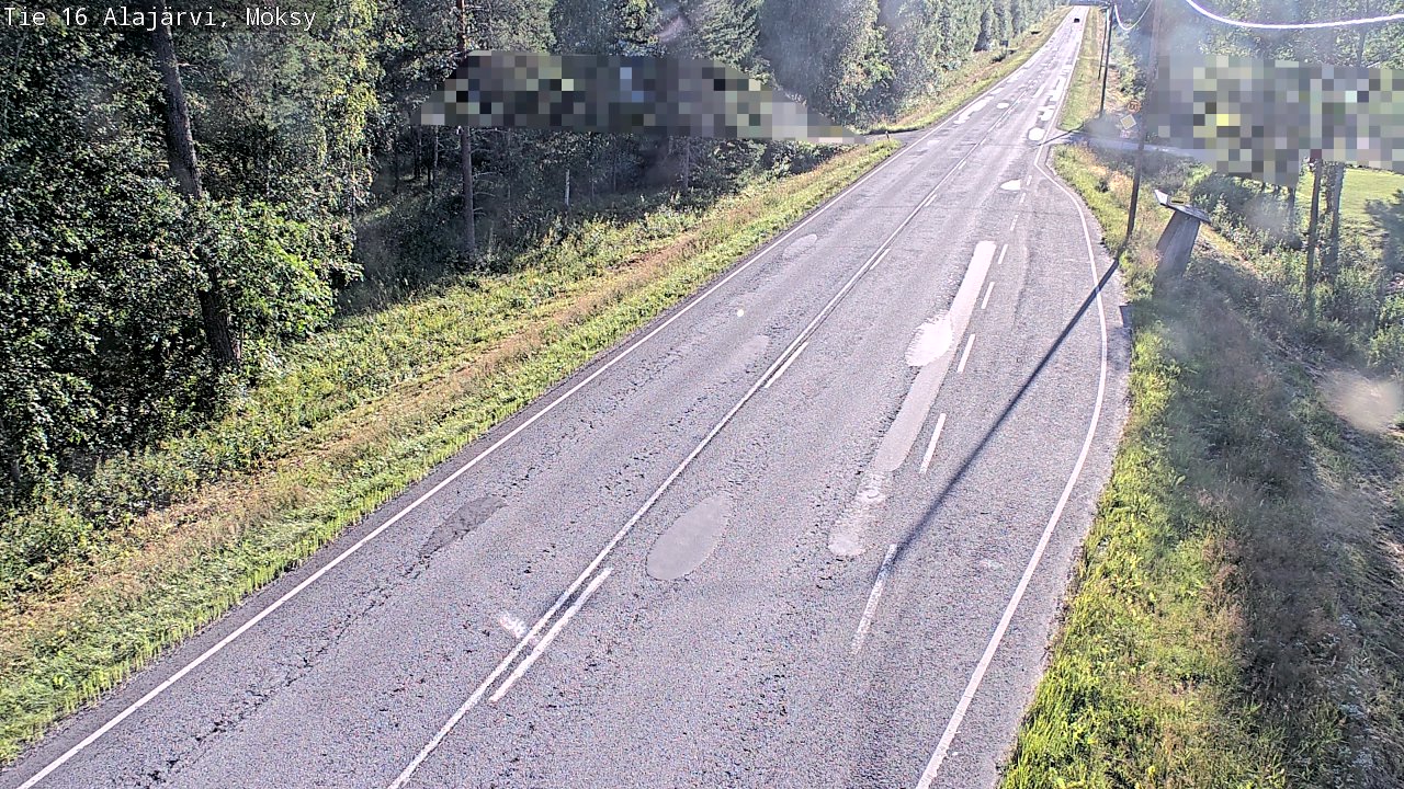 Weather Camera Image Road 16 Alajärvi, Möksy, Alajärvi, Etelä-Pohjanmaa
