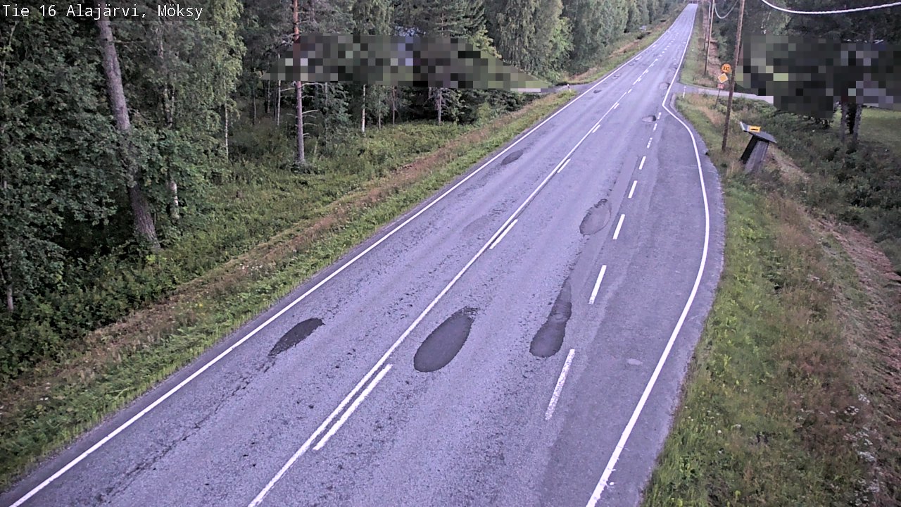 Weather Camera Image Road 16 Alajärvi, Möksy, Alajärvi, Etelä-Pohjanmaa