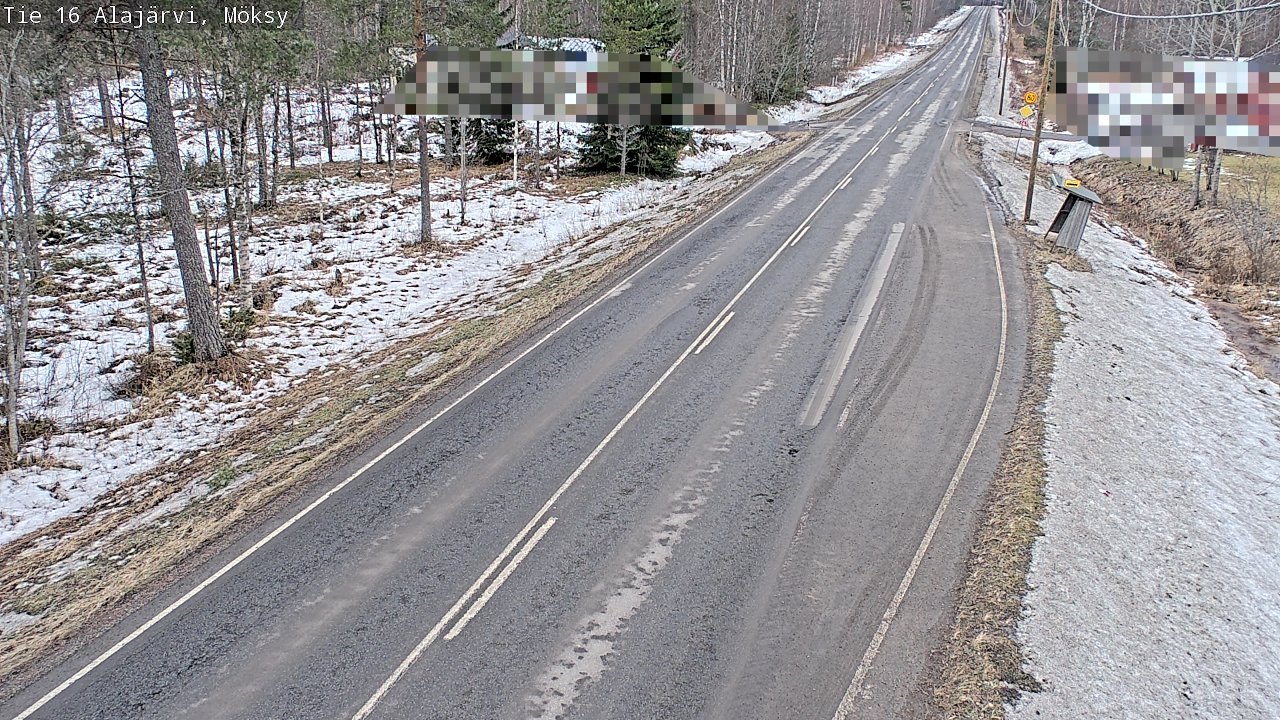Weather Camera Image Väg 16 Alajärvi, Möksy, Alajärvi, Etelä-Pohjanmaa