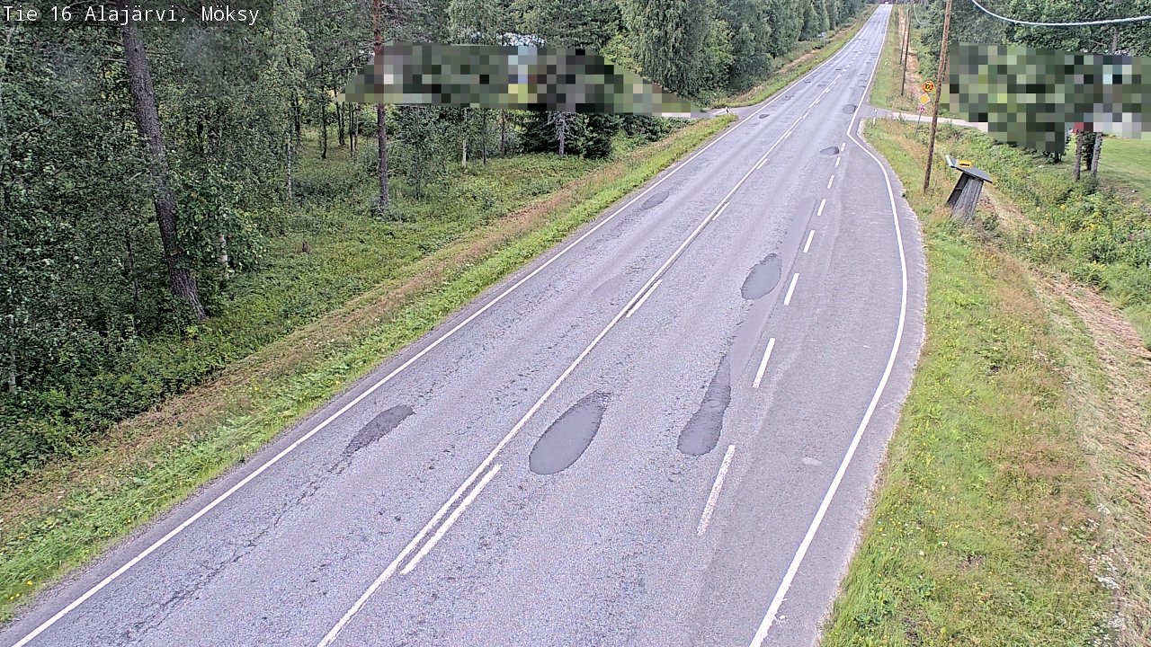 Weather Camera Image Road 16 Alajärvi, Möksy, Alajärvi, Etelä-Pohjanmaa