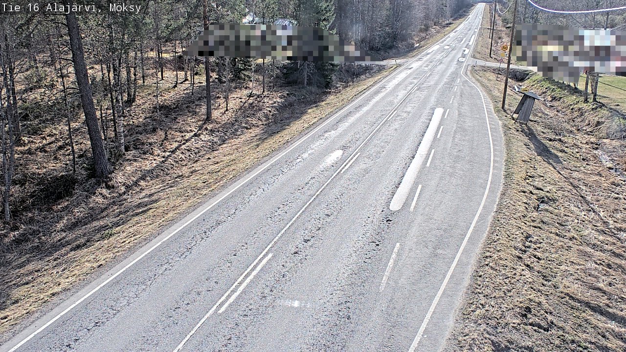 Weather Camera Image Väg 16 Alajärvi, Möksy, Alajärvi, Etelä-Pohjanmaa