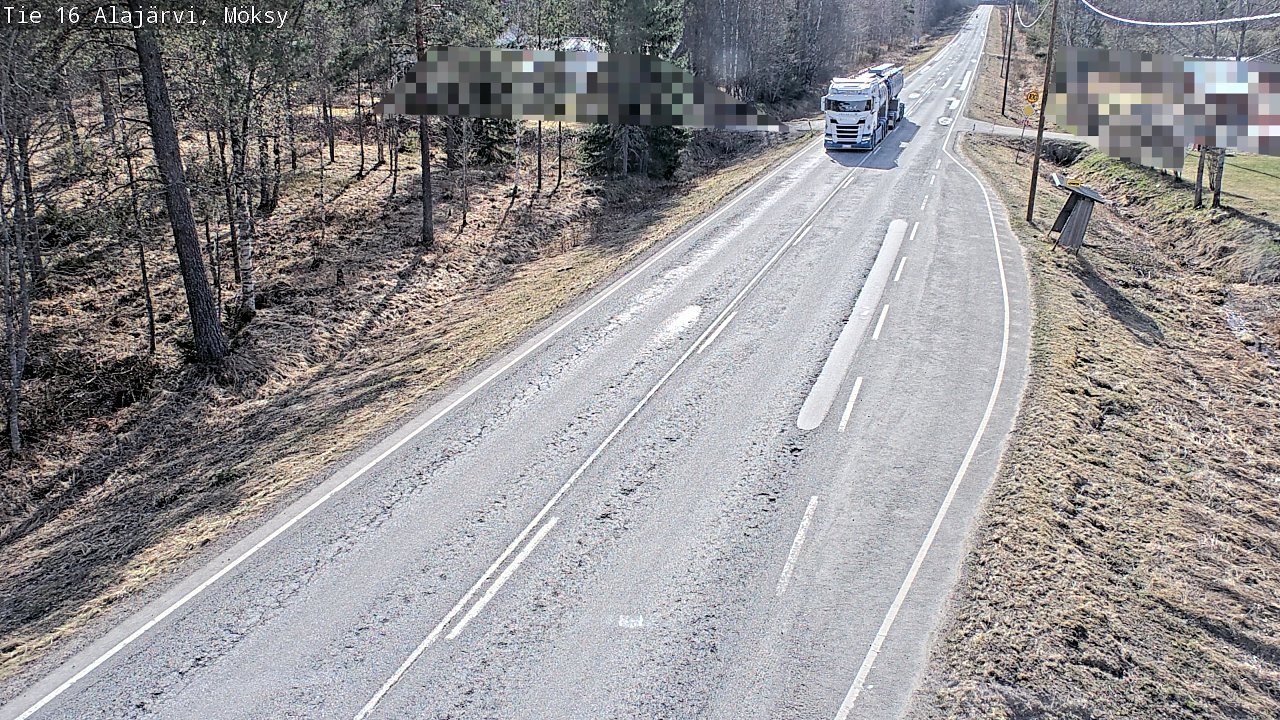 Weather Camera Image Väg 16 Alajärvi, Möksy, Alajärvi, Etelä-Pohjanmaa