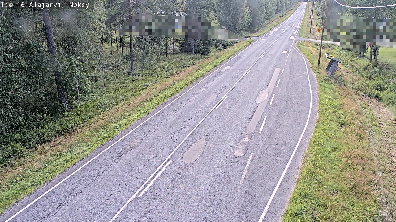 Weather Camera Image Road 16 Alajärvi, Möksy, Alajärvi, Etelä-Pohjanmaa