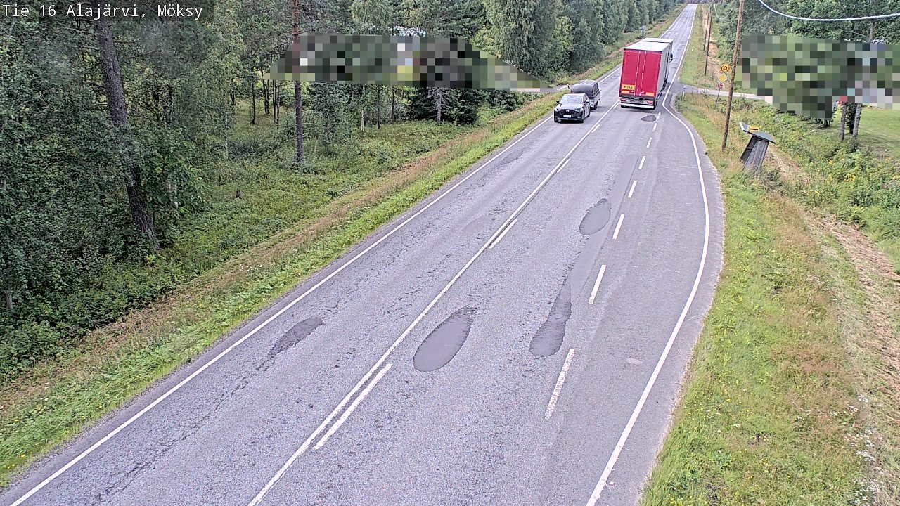 Weather Camera Image Road 16 Alajärvi, Möksy, Alajärvi, Etelä-Pohjanmaa
