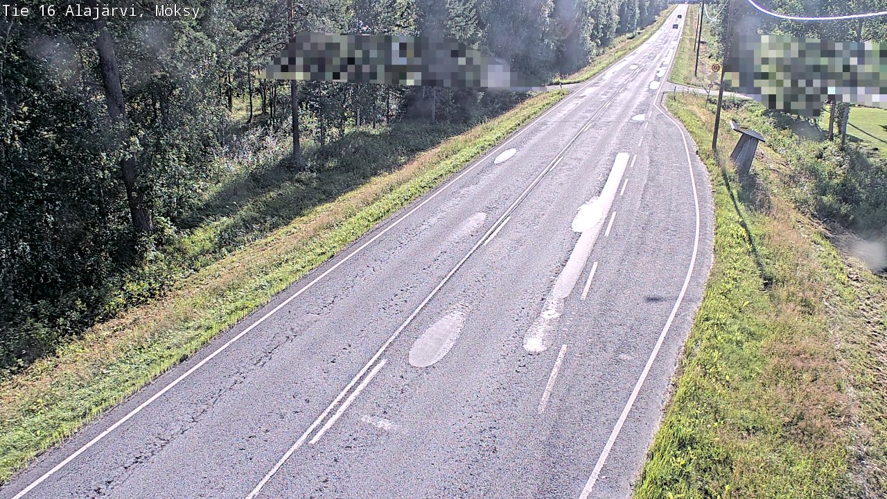 Weather Camera Image Road 16 Alajärvi, Möksy, Alajärvi, Etelä-Pohjanmaa