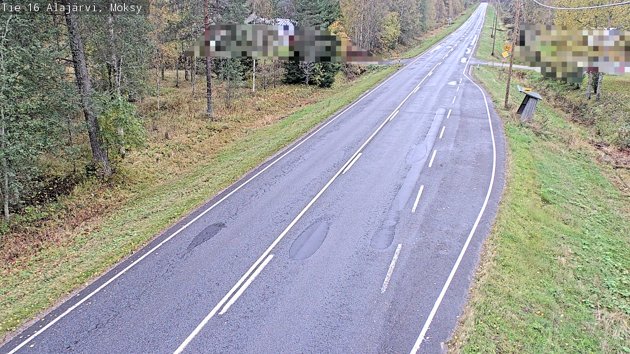 Weather Camera Image Road 16 Alajärvi, Möksy, Alajärvi, Etelä-Pohjanmaa