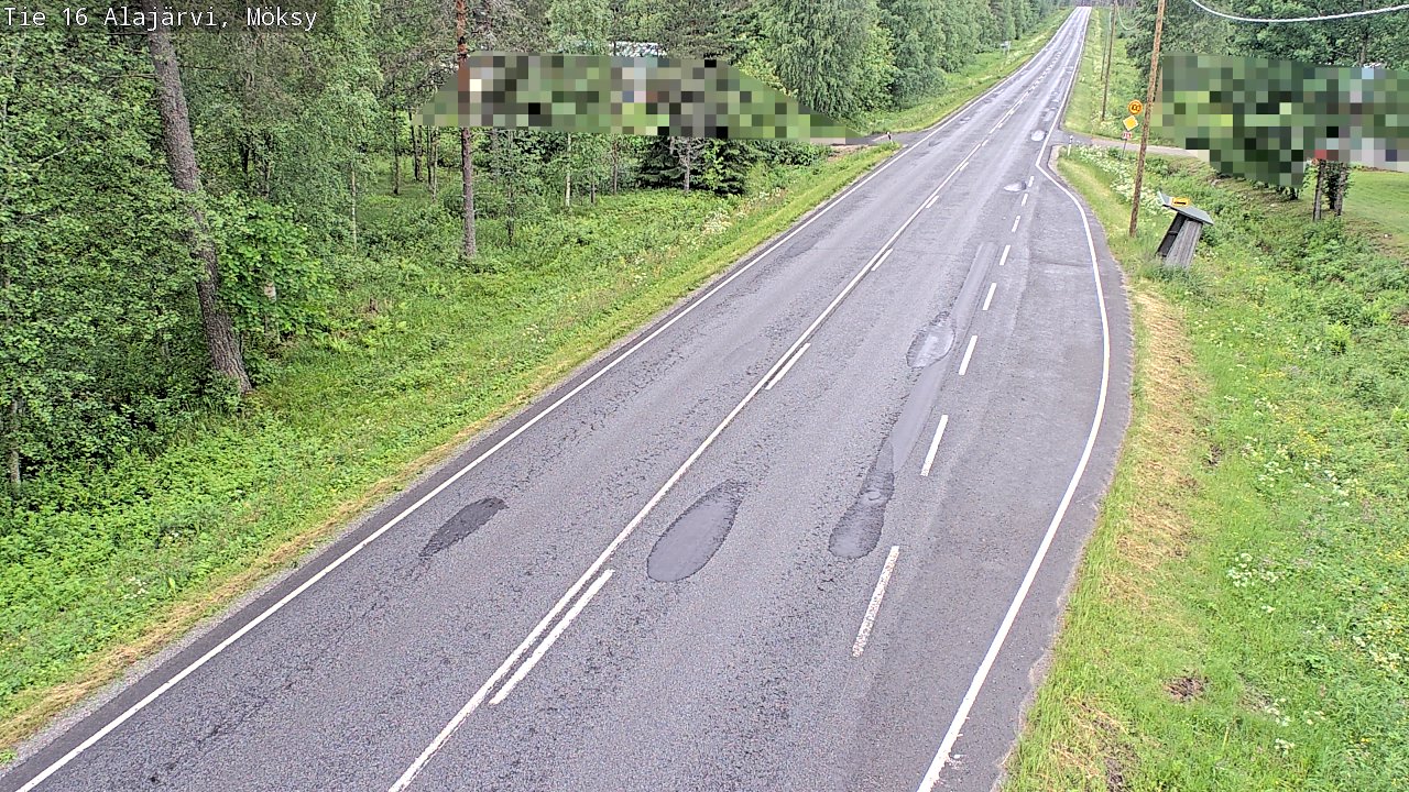 Weather Camera Image Road 16 Alajärvi, Möksy, Alajärvi, Etelä-Pohjanmaa