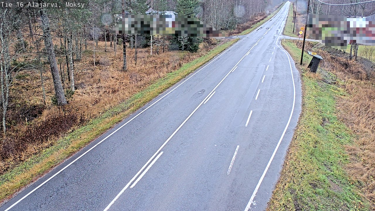 Weather Camera Image Väg 16 Alajärvi, Möksy, Alajärvi, Etelä-Pohjanmaa