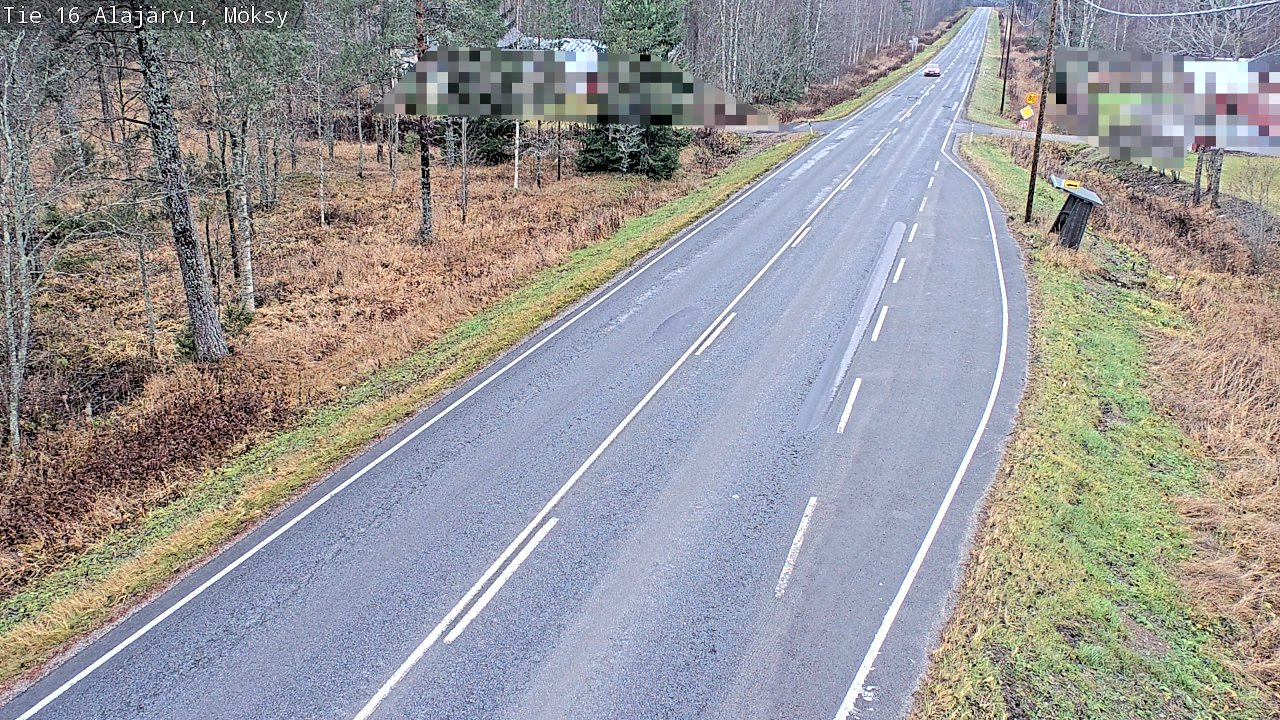 Weather Camera Image Väg 16 Alajärvi, Möksy, Alajärvi, Etelä-Pohjanmaa