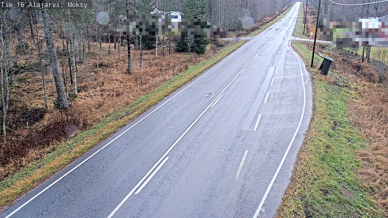 Weather Camera Image Väg 16 Alajärvi, Möksy, Alajärvi, Etelä-Pohjanmaa
