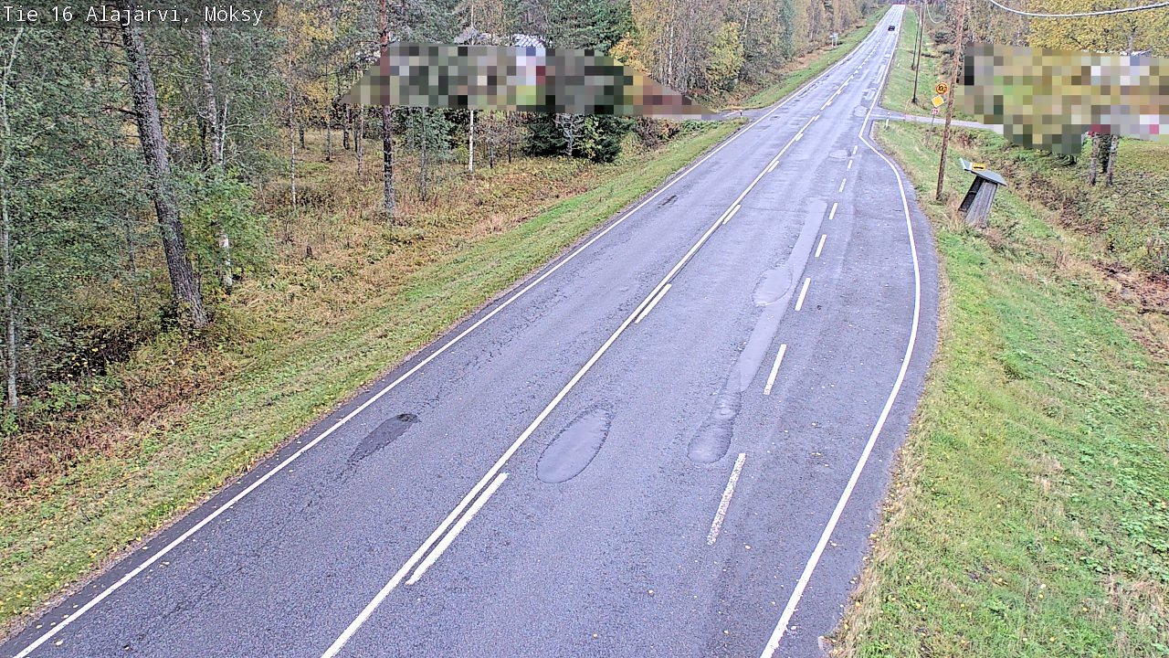Weather Camera Image Road 16 Alajärvi, Möksy, Alajärvi, Etelä-Pohjanmaa