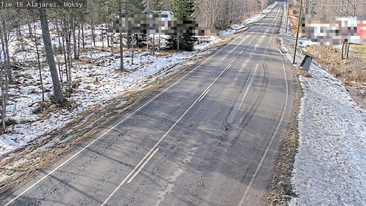 Weather Camera Image Väg 16 Alajärvi, Möksy, Alajärvi, Etelä-Pohjanmaa