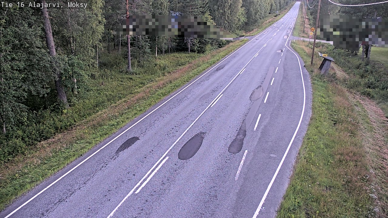 Weather Camera Image Road 16 Alajärvi, Möksy, Alajärvi, Etelä-Pohjanmaa