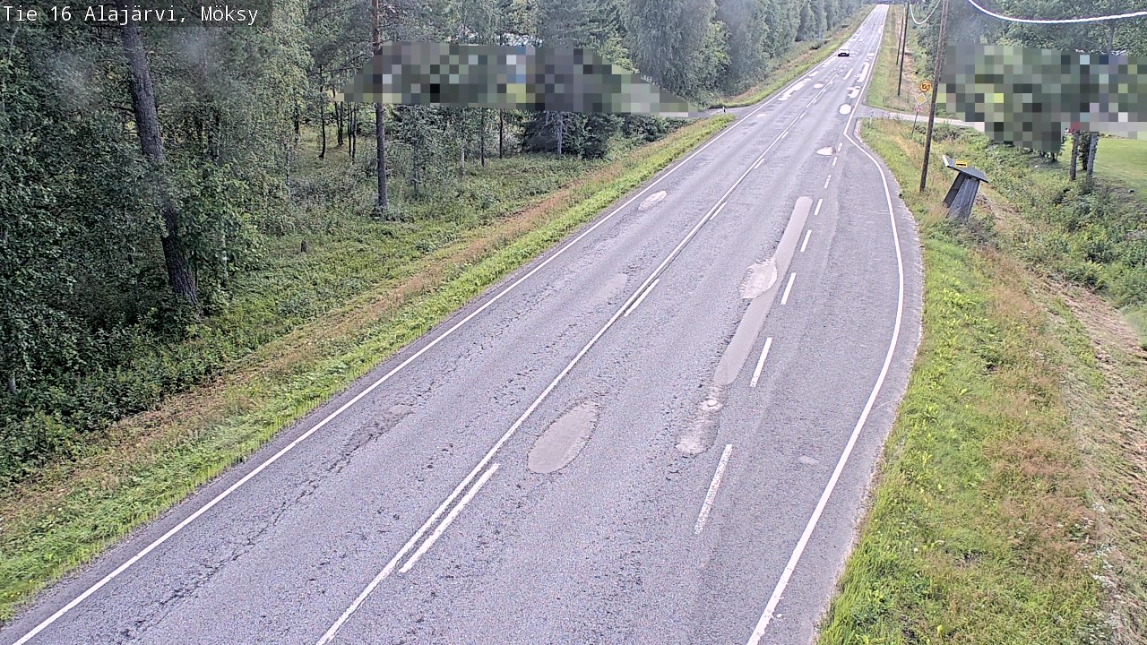 Weather Camera Image Road 16 Alajärvi, Möksy, Alajärvi, Etelä-Pohjanmaa