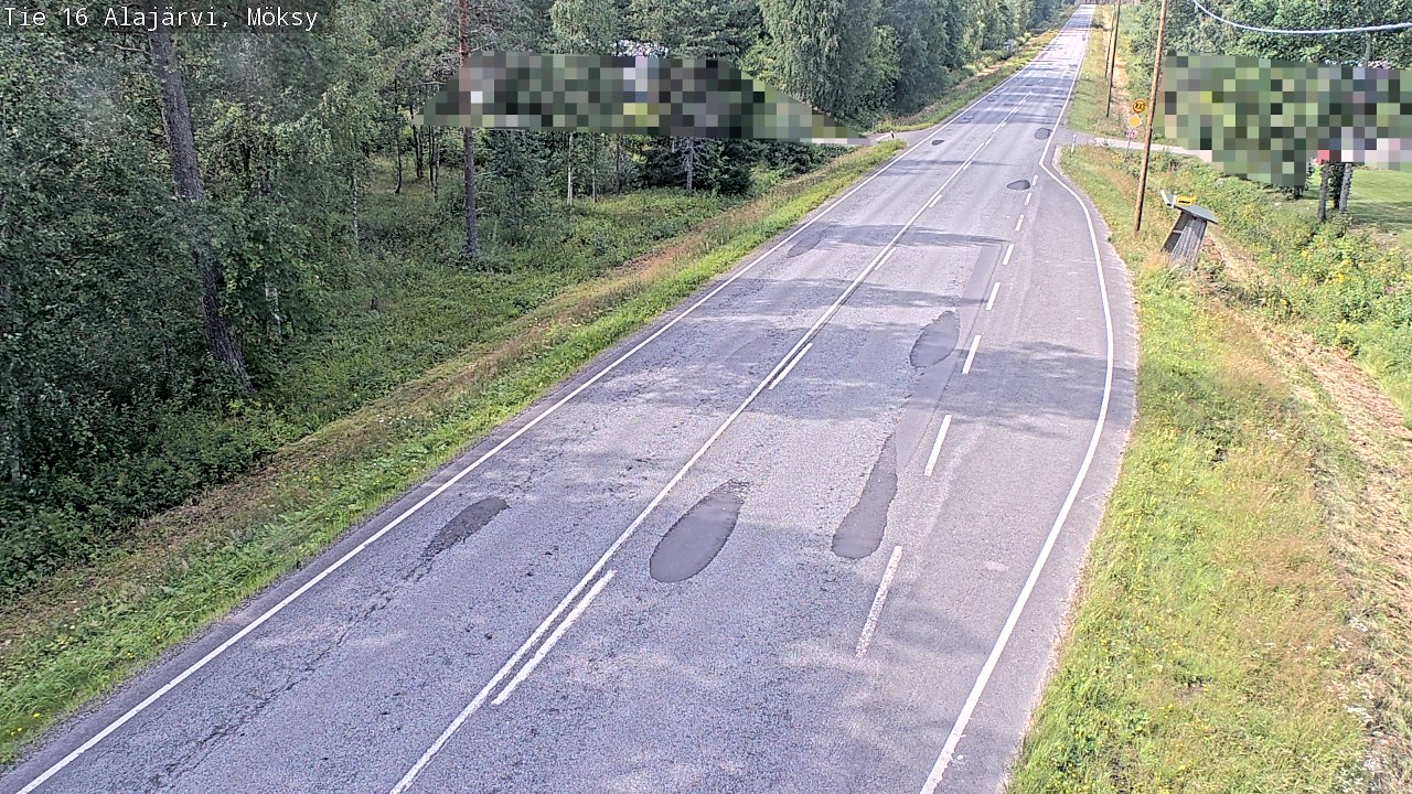 Weather Camera Image Road 16 Alajärvi, Möksy, Alajärvi, Etelä-Pohjanmaa