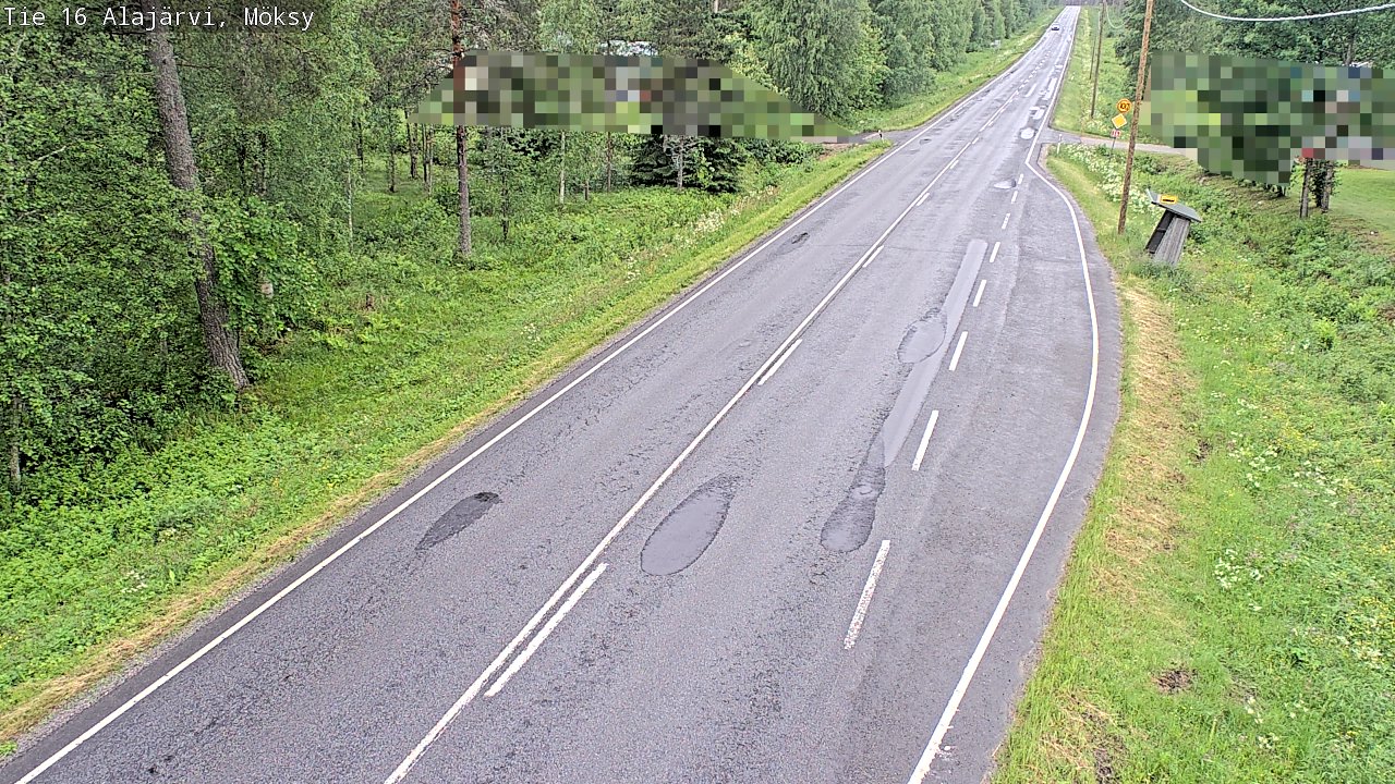 Weather Camera Image Road 16 Alajärvi, Möksy, Alajärvi, Etelä-Pohjanmaa