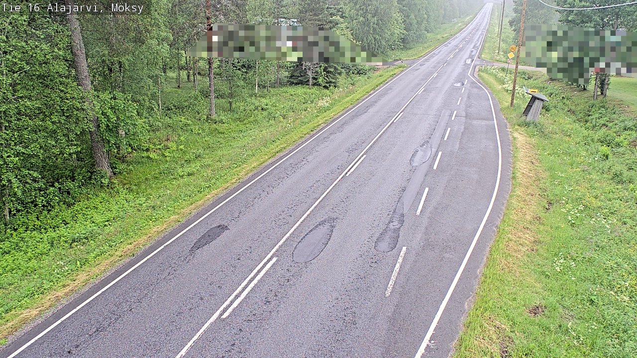 Weather Camera Image Road 16 Alajärvi, Möksy, Alajärvi, Etelä-Pohjanmaa