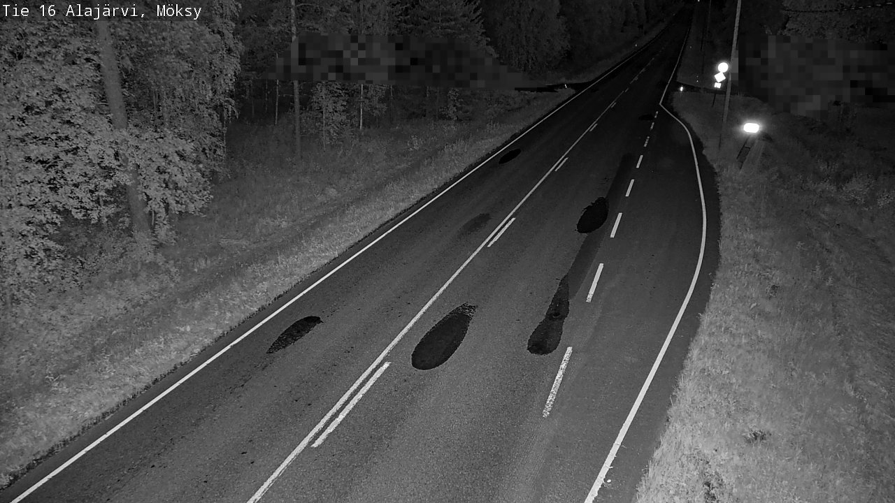 Weather Camera Image Road 16 Alajärvi, Möksy, Alajärvi, Etelä-Pohjanmaa
