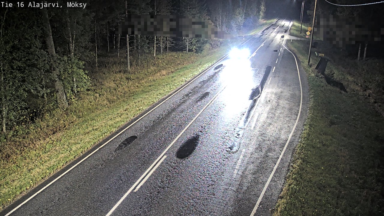 Weather Camera Image Road 16 Alajärvi, Möksy, Alajärvi, Etelä-Pohjanmaa