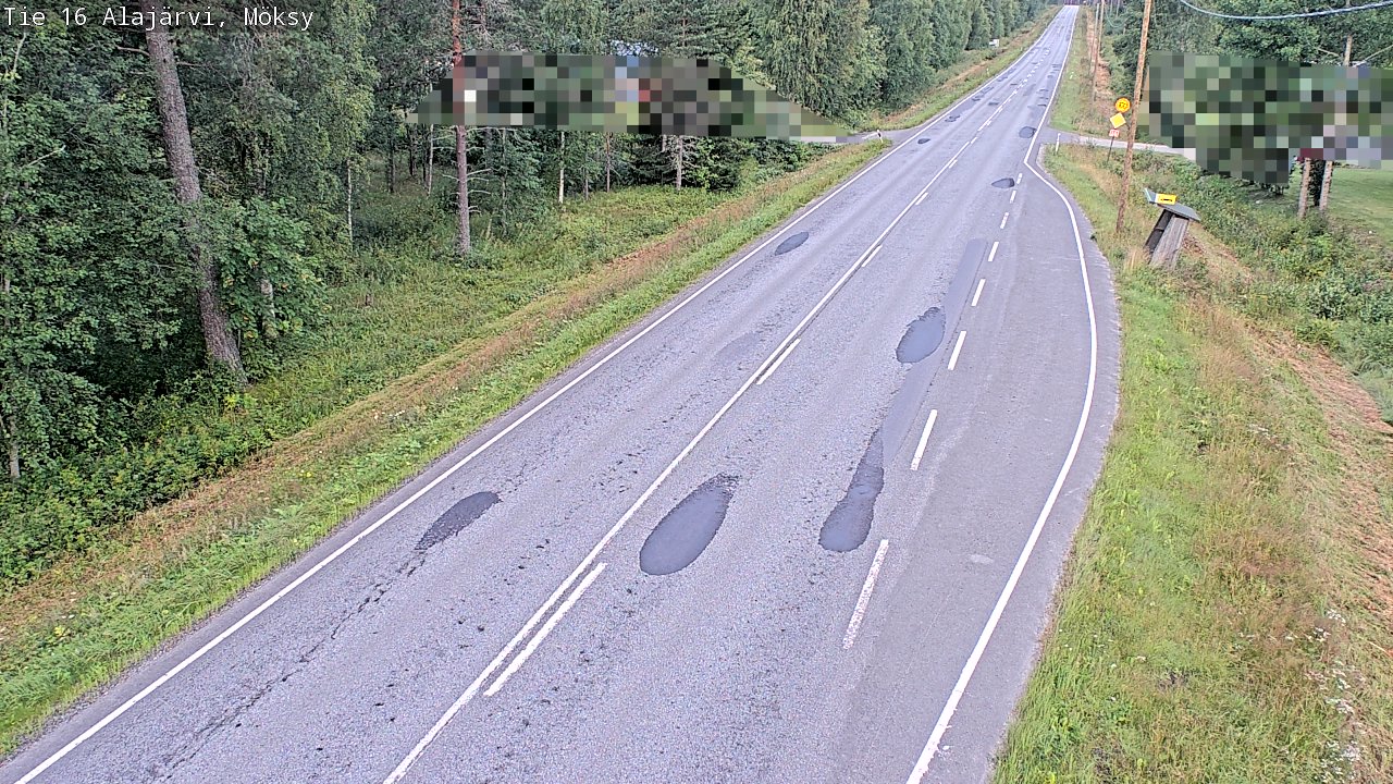 Weather Camera Image Road 16 Alajärvi, Möksy, Alajärvi, Etelä-Pohjanmaa