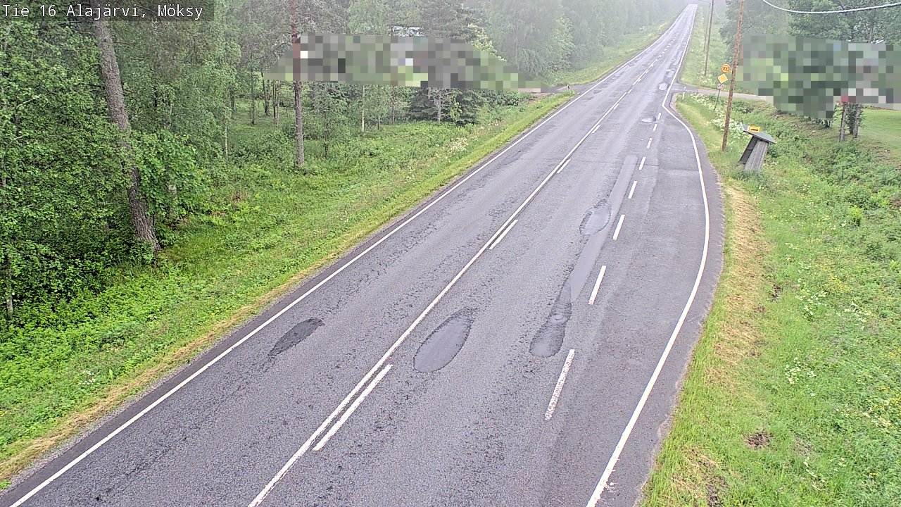 Weather Camera Image Road 16 Alajärvi, Möksy, Alajärvi, Etelä-Pohjanmaa