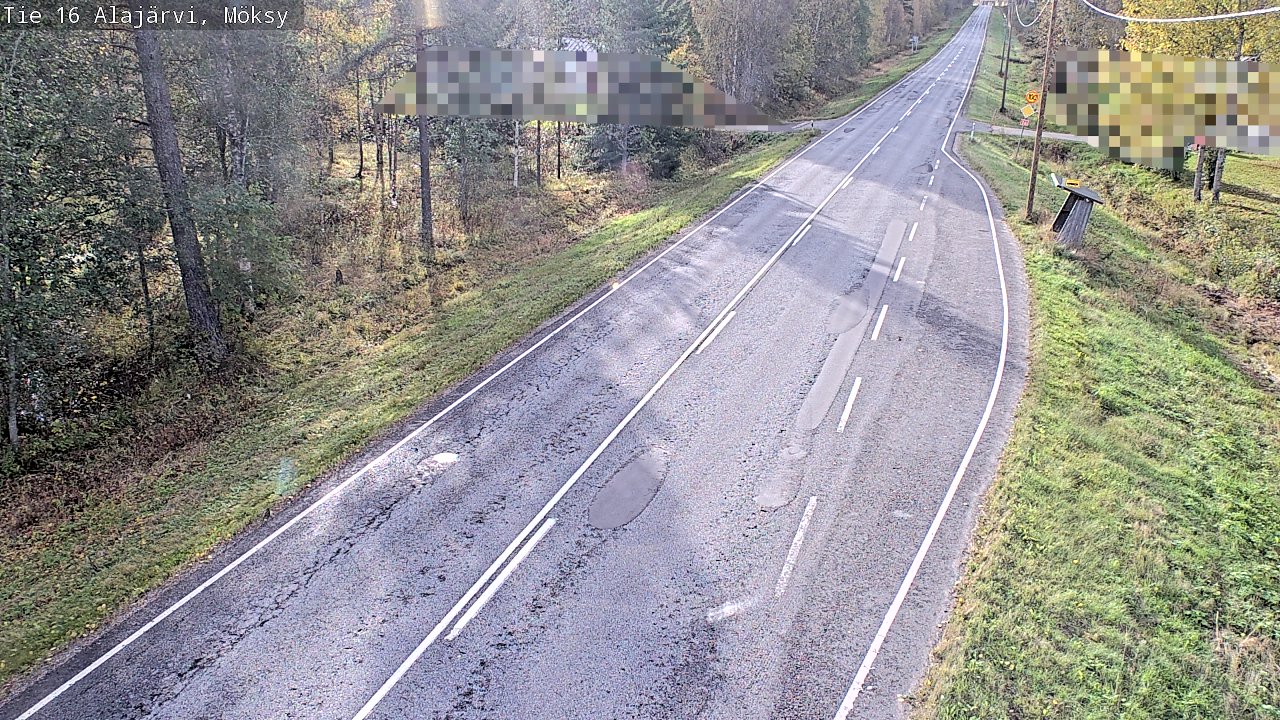 Weather Camera Image Road 16 Alajärvi, Möksy, Alajärvi, Etelä-Pohjanmaa