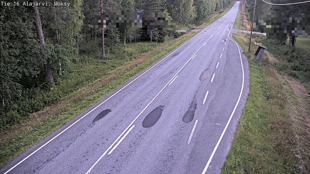Weather Camera Image Road 16 Alajärvi, Möksy, Alajärvi, Etelä-Pohjanmaa