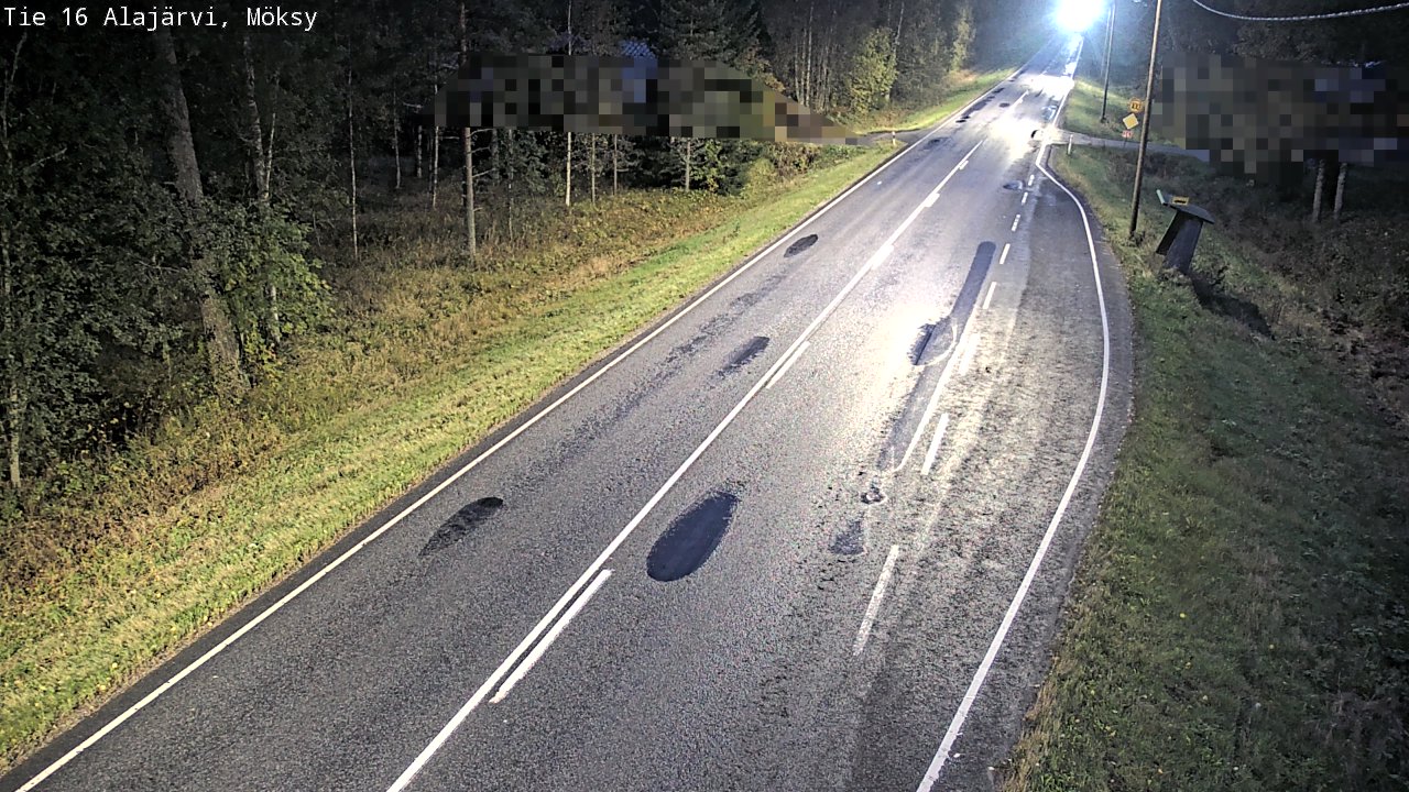 Weather Camera Image Road 16 Alajärvi, Möksy, Alajärvi, Etelä-Pohjanmaa