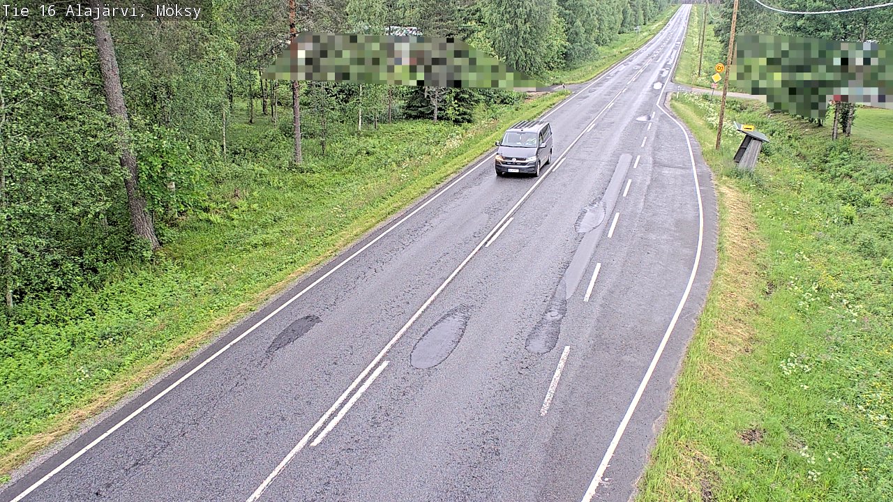 Weather Camera Image Road 16 Alajärvi, Möksy, Alajärvi, Etelä-Pohjanmaa