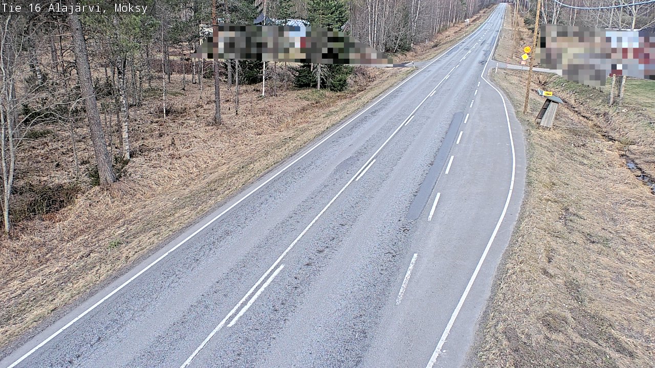 Weather Camera Image Road 16 Alajärvi, Möksy, Alajärvi, Etelä-Pohjanmaa