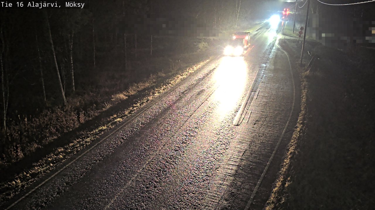Weather Camera Image Road 16 Alajärvi, Möksy, Alajärvi, Etelä-Pohjanmaa