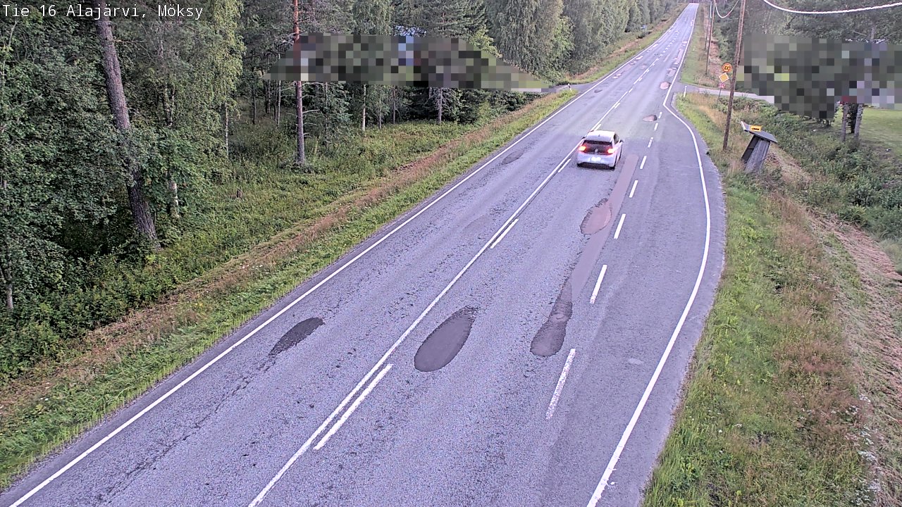 Weather Camera Image Road 16 Alajärvi, Möksy, Alajärvi, Etelä-Pohjanmaa