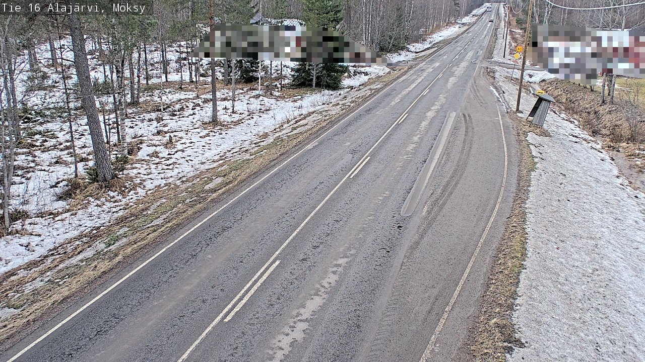 Weather Camera Image Väg 16 Alajärvi, Möksy, Alajärvi, Etelä-Pohjanmaa
