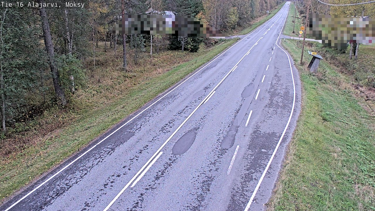 Weather Camera Image Road 16 Alajärvi, Möksy, Alajärvi, Etelä-Pohjanmaa