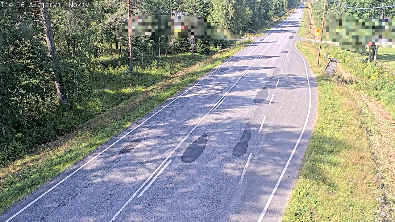 Weather Camera Image Road 16 Alajärvi, Möksy, Alajärvi, Etelä-Pohjanmaa