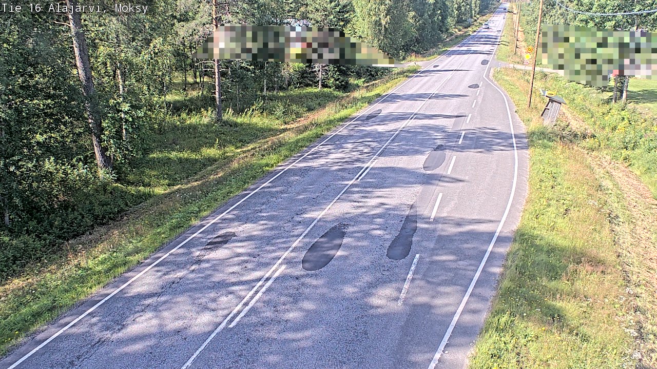 Weather Camera Image Road 16 Alajärvi, Möksy, Alajärvi, Etelä-Pohjanmaa