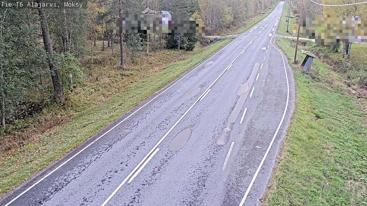 Weather Camera Image Road 16 Alajärvi, Möksy, Alajärvi, Etelä-Pohjanmaa