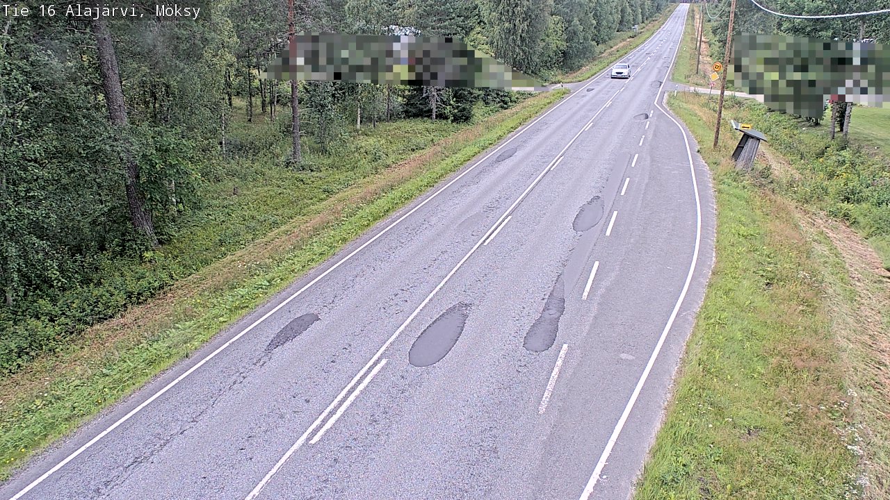 Weather Camera Image Road 16 Alajärvi, Möksy, Alajärvi, Etelä-Pohjanmaa