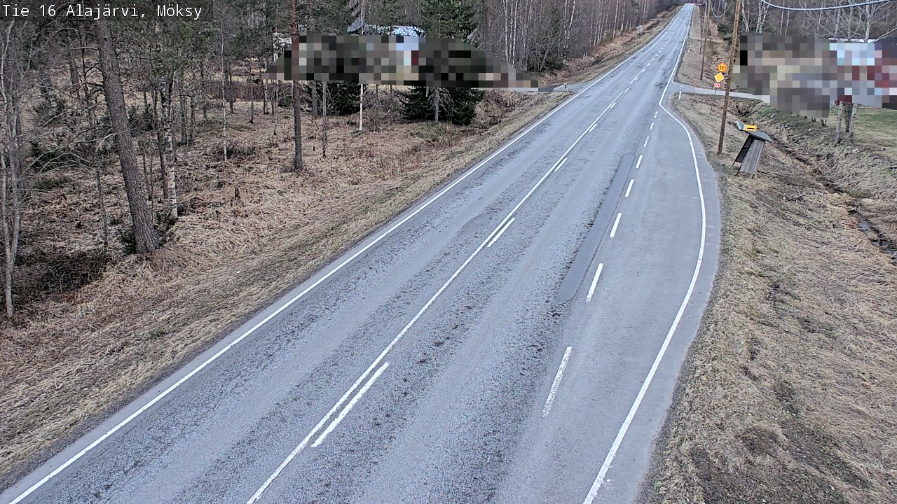 Weather Camera Image Väg 16 Alajärvi, Möksy, Alajärvi, Etelä-Pohjanmaa