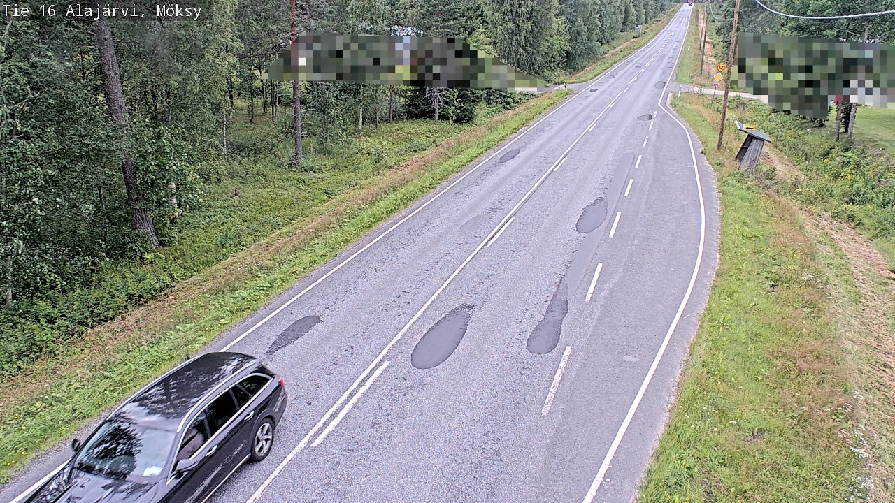 Weather Camera Image Road 16 Alajärvi, Möksy, Alajärvi, Etelä-Pohjanmaa