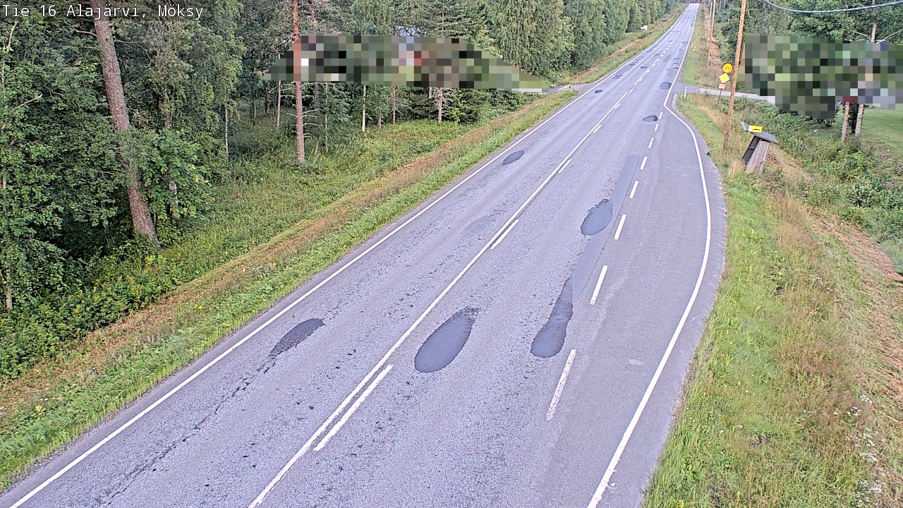 Weather Camera Image Road 16 Alajärvi, Möksy, Alajärvi, Etelä-Pohjanmaa