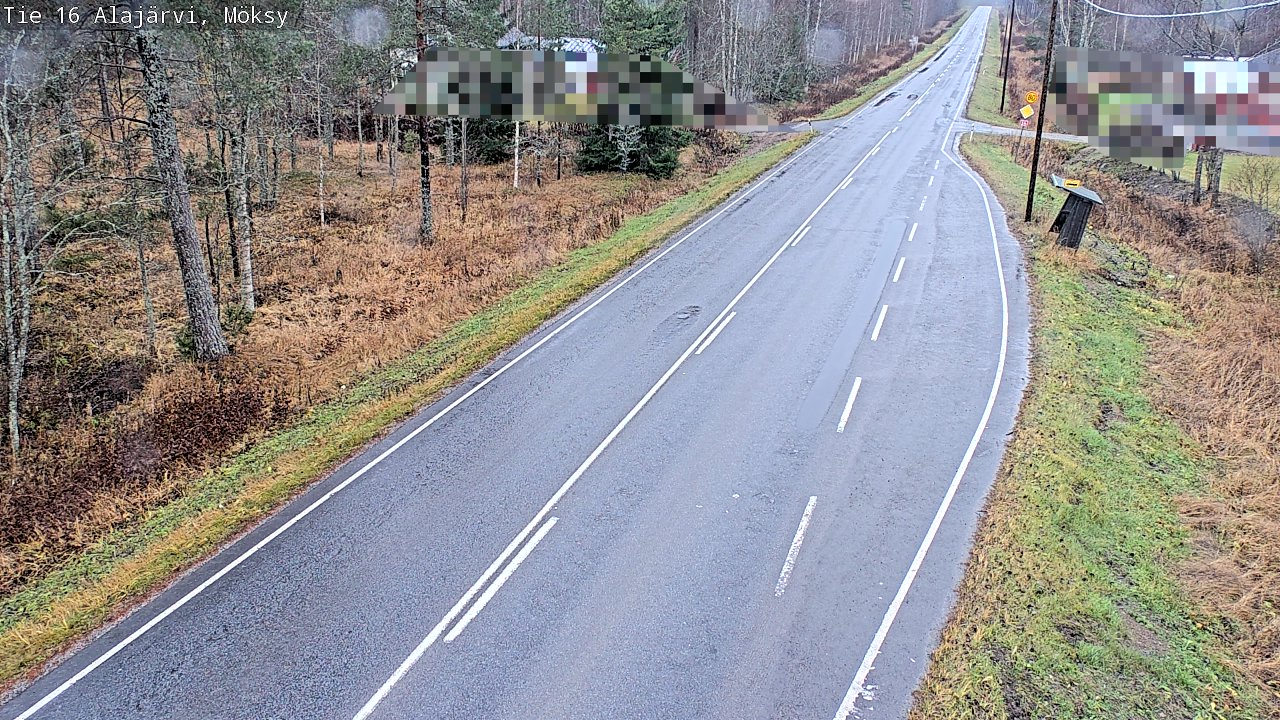 Weather Camera Image Väg 16 Alajärvi, Möksy, Alajärvi, Etelä-Pohjanmaa