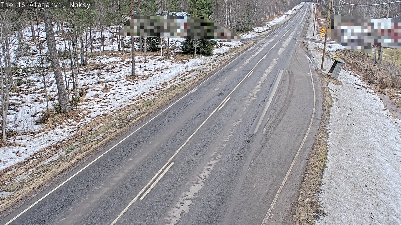 Weather Camera Image Väg 16 Alajärvi, Möksy, Alajärvi, Etelä-Pohjanmaa