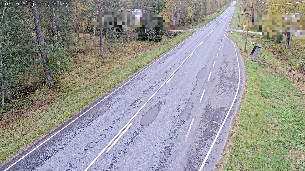 Weather Camera Image Road 16 Alajärvi, Möksy, Alajärvi, Etelä-Pohjanmaa
