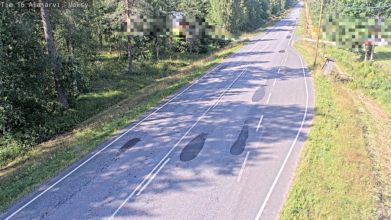 Weather Camera Image Road 16 Alajärvi, Möksy, Alajärvi, Etelä-Pohjanmaa