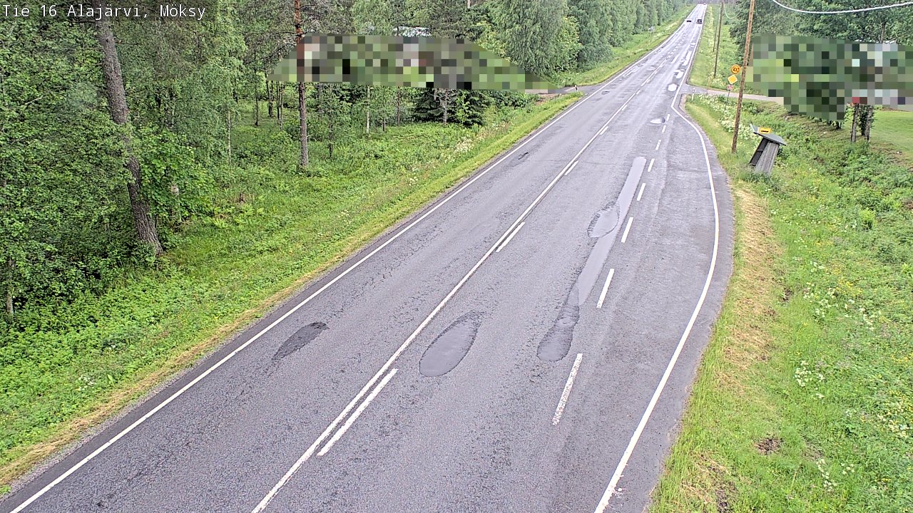Weather Camera Image Road 16 Alajärvi, Möksy, Alajärvi, Etelä-Pohjanmaa