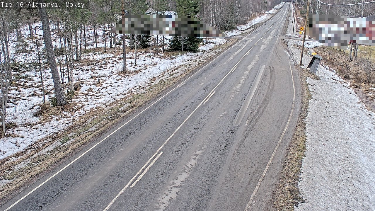 Weather Camera Image Väg 16 Alajärvi, Möksy, Alajärvi, Etelä-Pohjanmaa
