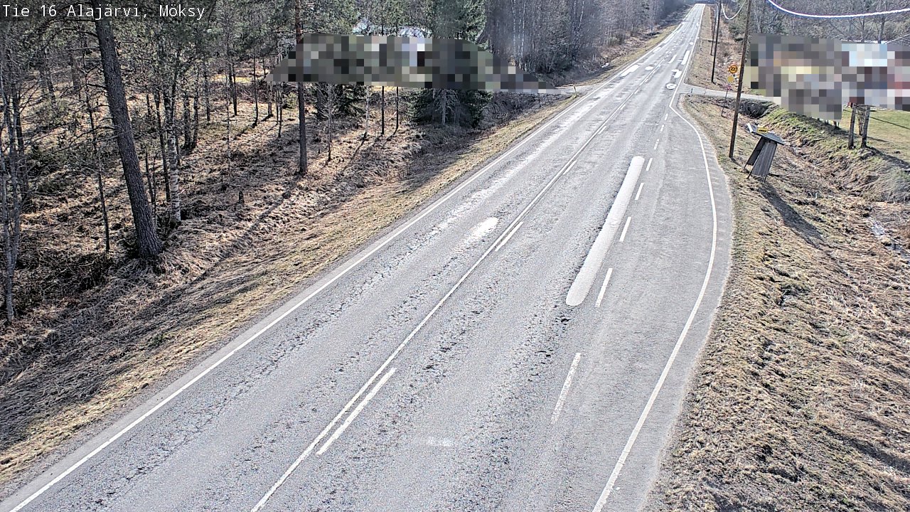 Weather Camera Image Väg 16 Alajärvi, Möksy, Alajärvi, Etelä-Pohjanmaa