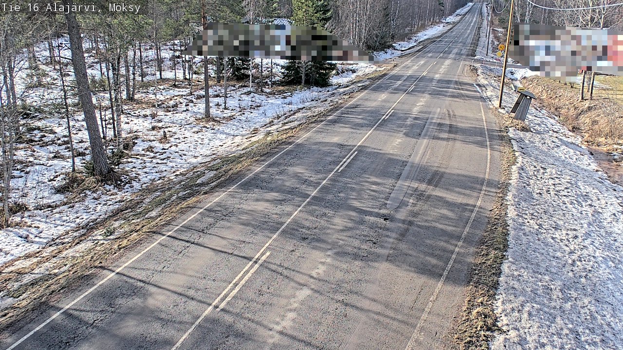 Weather Camera Image Väg 16 Alajärvi, Möksy, Alajärvi, Etelä-Pohjanmaa